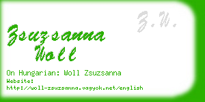 zsuzsanna woll business card